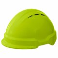 Delta Plus AMER CLIMBING T2 WIND Hard Hat, Vented, Hi-Viz Lime WEL22110HL